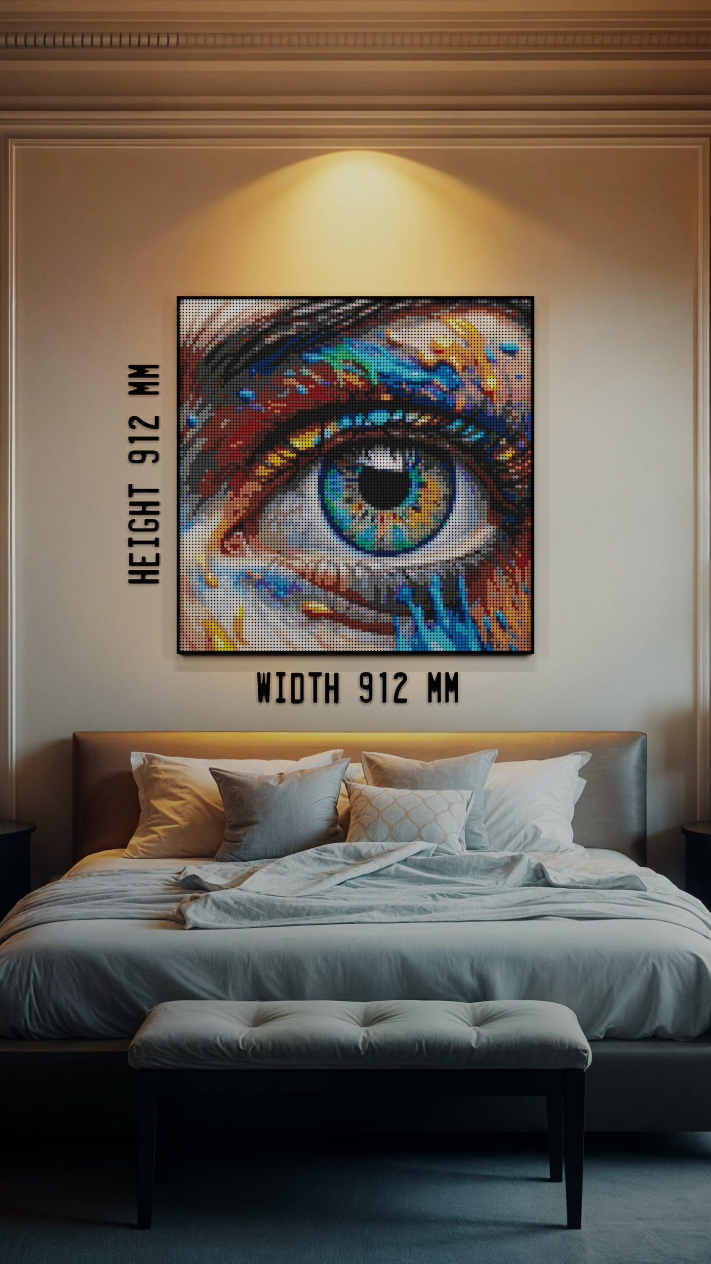 Looking for Art LEGO® Style mosaic kit with clear building instructions